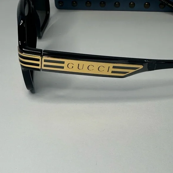 New- Authentic Gucci Sunglasses Men's GG0979S 001 Black/Grey 59-15-140mm